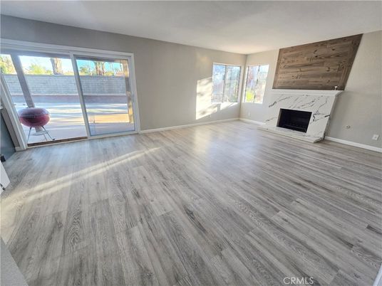 Empty room, Fireplace, Interior, Wood Texture Flooring