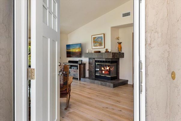 Fireplace, Interior, Wood Texture Flooring