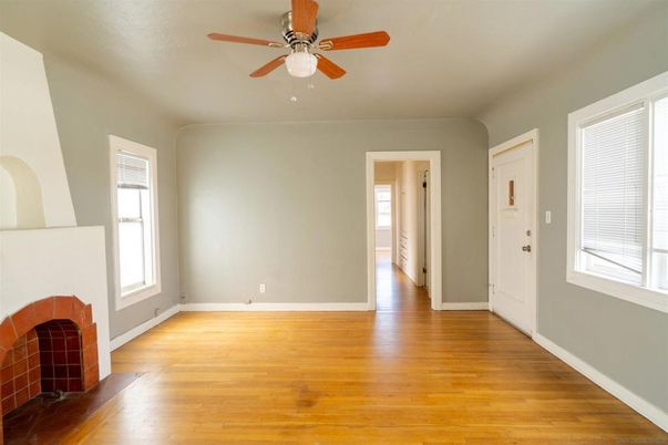 Empty room, Fireplace, Interior, Wood Texture Flooring