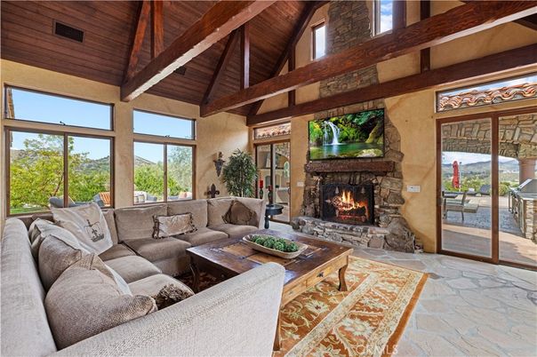 Fireplace, Interior, Living room, Wooden Beams, Wooden Ceilings