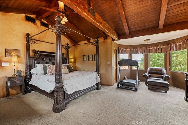 Bedroom, Interior, Wooden Beams, Wooden Ceilings