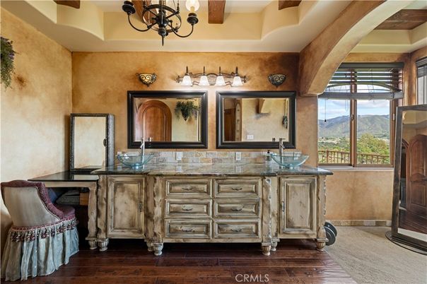 Chandelier, Interior, Wooden Beams, Wood Texture Flooring