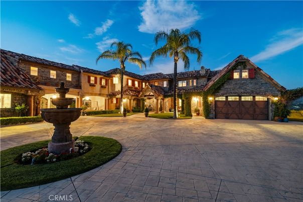 Attached, Backyard, Exterior, Facade, Mediterranean