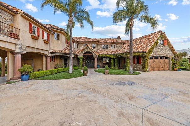 Attached, Backyard, Exterior, Facade, Mediterranean