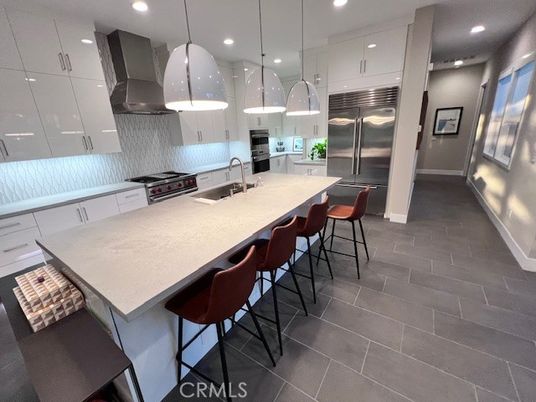 Interior, Kitchen, Pendant Lights, Recessed Lighting, Stainless Steel Appliances