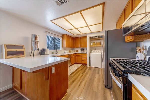 Interior, Kitchen, Wood Texture Flooring