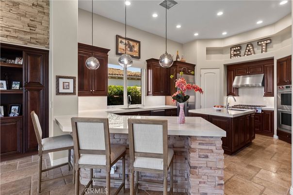 Interior, Kitchen, Pendant Lights, Recessed Lighting, Stainless Steel Appliances