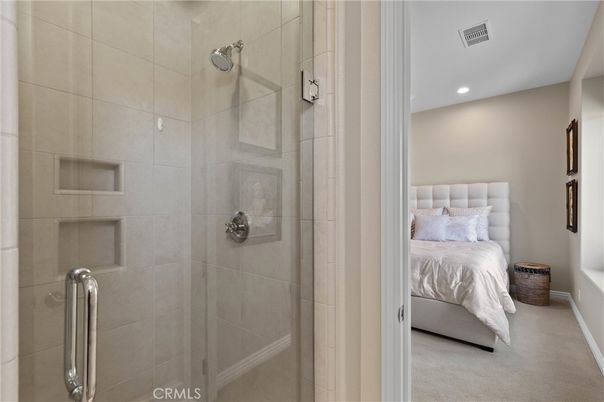 Bathroom, Bedroom, Glass Shower, Interior, Recessed Lighting