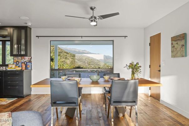 Dining room, Interior, Wood Texture Flooring