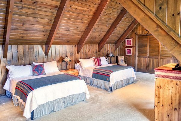 Bedroom, Interior, Wooden Beams, Wooden Ceilings, Wooden Walls