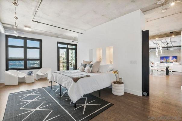 Bedroom, Interior, Water, Wood Texture Flooring
