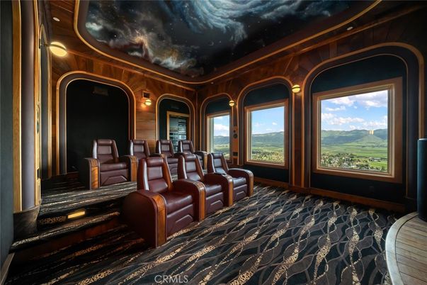 Home Theatre Room, Interior, Theatre Room, Wood Texture Flooring