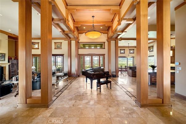 Interior, Pendant Lights, Piano, Recessed Lighting, Wooden Beams, Wooden Ceilings