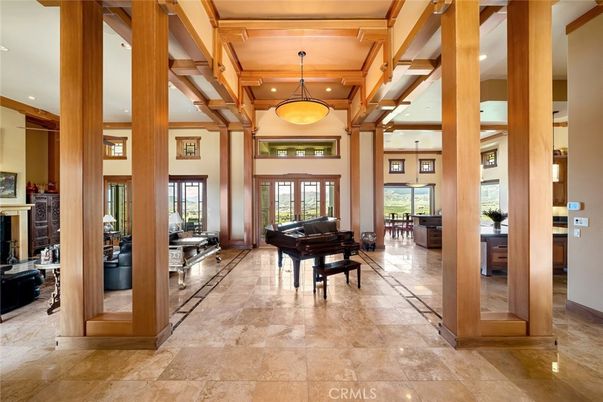 Interior, Pendant Lights, Piano, Recessed Lighting, Wooden Beams, Wooden Ceilings