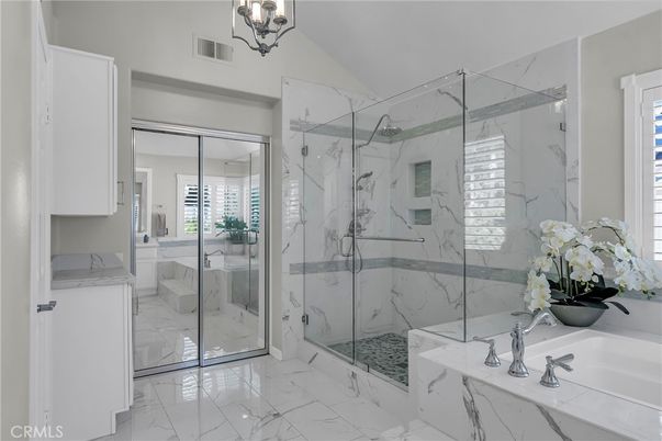 Bathroom, Glass Shower, Interior, Marble, Marble Walls