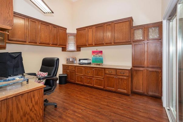 Home Office, Interior, Wood Texture Flooring