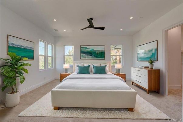 Bedroom, Interior, Recessed Lighting