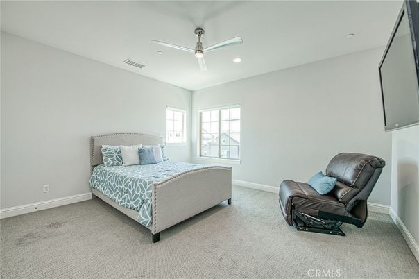 Bedroom, Interior, Recessed Lighting