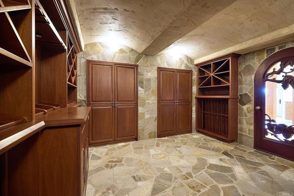 Interior, Stone Walls, Wine Storage