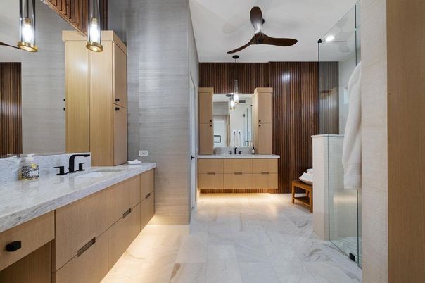 Bathroom, Dual Sink Vanities, Interior, Marble