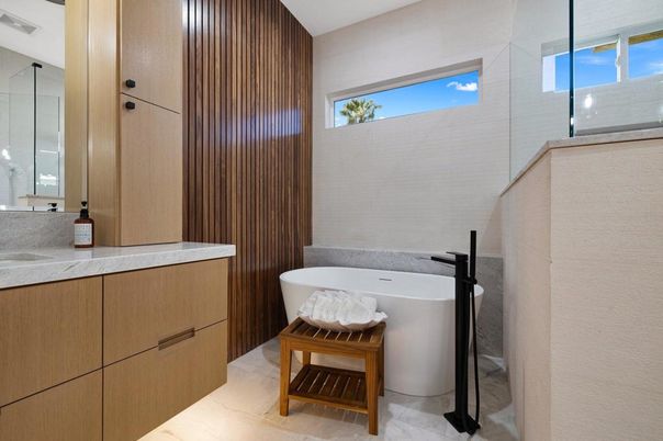 Bathroom, Free Standing Baths, Interior, Marble
