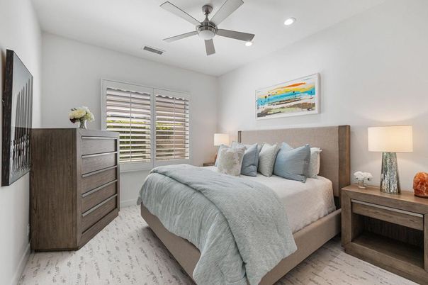 Bedroom, Interior, Recessed Lighting