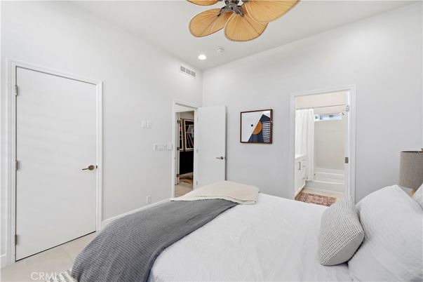 Bedroom, Interior, Recessed Lighting