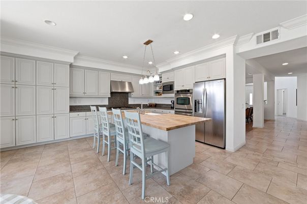 Interior, Kitchen, Pendant Lights, Recessed Lighting, Stainless Steel Appliances