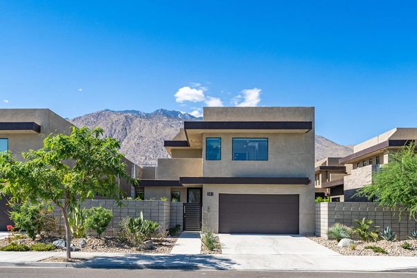 Attached, Exterior, Facade, Modern