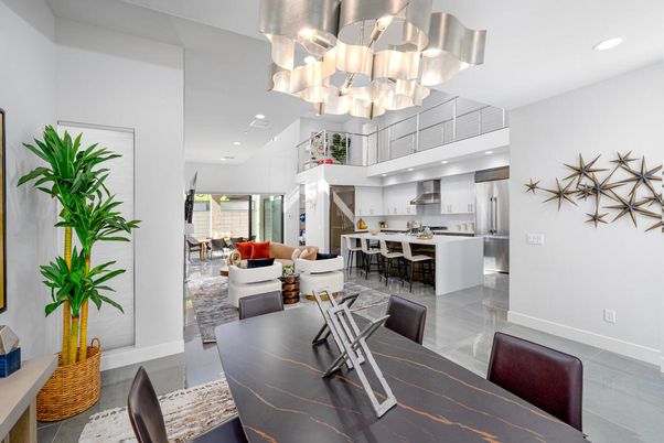 Dining room, Interior, Kitchen, Living room, Recessed Lighting, Stainless Steel Appliances