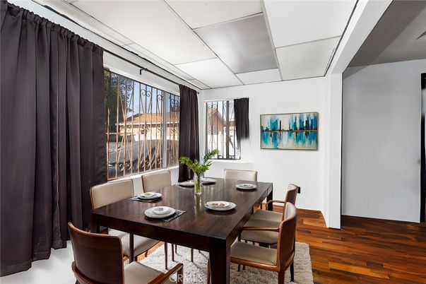 Dining room, Interior, Wood Texture Flooring