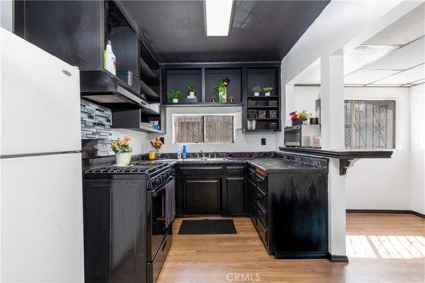 Interior, Kitchen, Wood Texture Flooring