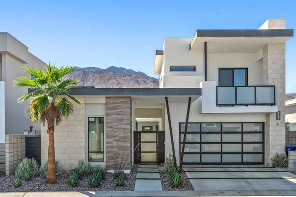 Attached, Exterior, Facade, Modern