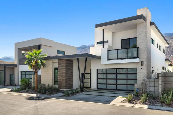 Attached, Exterior, Facade, Modern