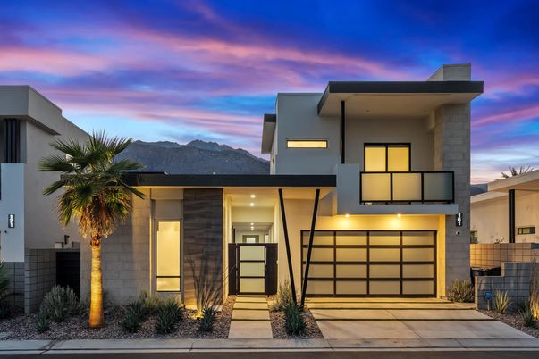 Attached, Exterior, Facade, Modern