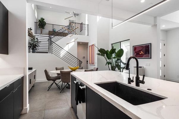 Dining room, Interior, Kitchen, Pendant Lights, Recessed Lighting
