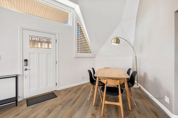 Dining room, Interior, Wood Texture Flooring