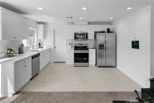 Interior, Kitchen, Recessed Lighting, Stainless Steel Appliances