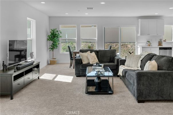 Dining room, Interior, Kitchen, Living room, Recessed Lighting