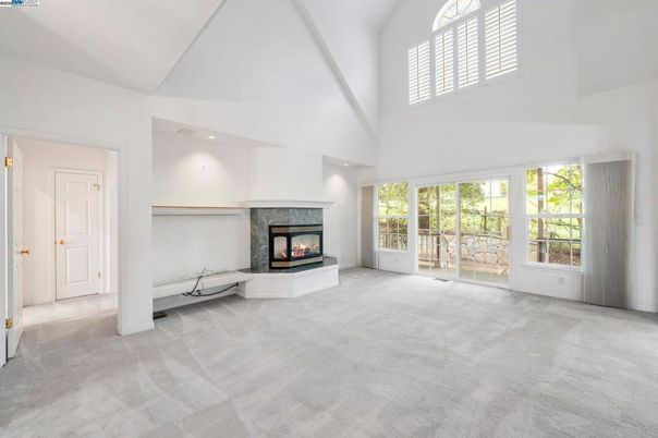Empty room, Fireplace, Interior