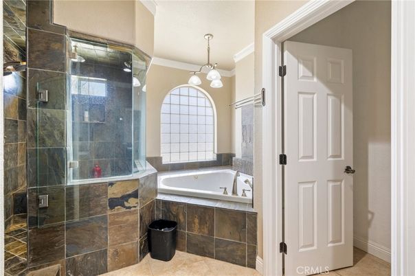 Bathroom, Glass Shower, Interior, Pendant Lights