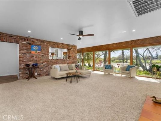 Interior, Living room, Recessed Lighting, Stone Walls