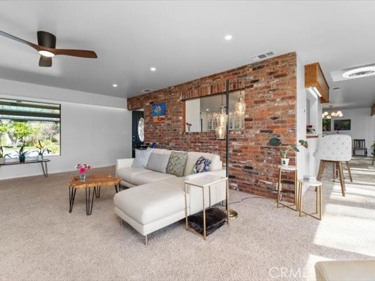 Chandelier, Interior, Living room, Recessed Lighting, Stone Walls