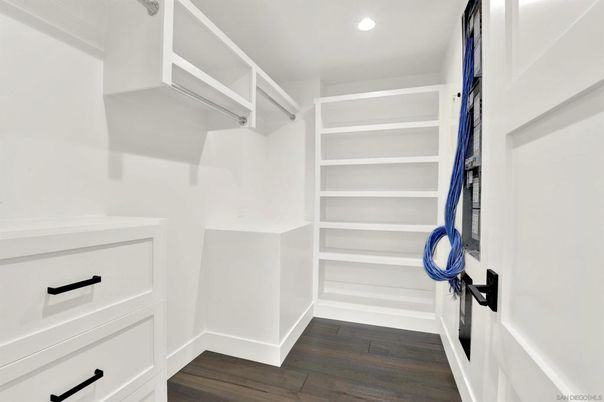 Interior, Recessed Lighting, Walk-in Closets, Wood Texture Flooring