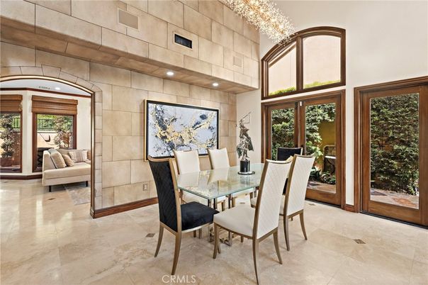 Chandelier, Dining room, Interior, Recessed Lighting
