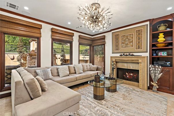 Fireplace, Interior, Living room, Pendant Lights, Recessed Lighting