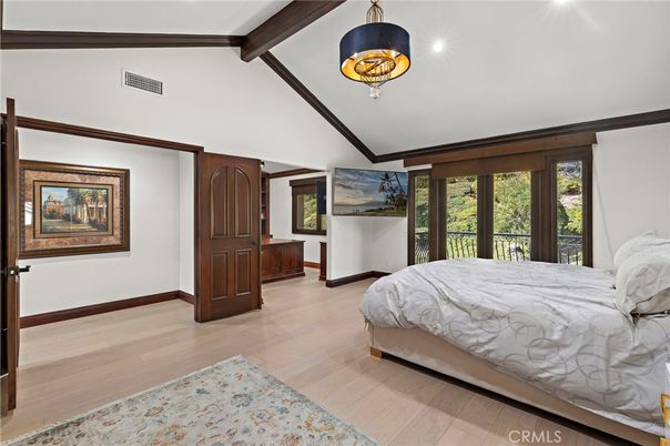 Bedroom, Interior, Wooden Beams, Wood Texture Flooring