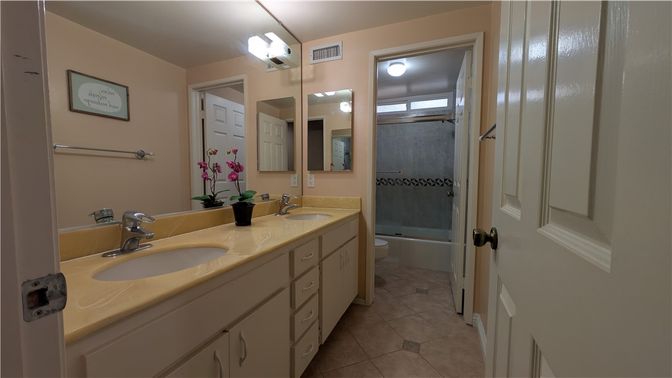 Bathroom, Dual Sink Vanities, Glass Shower, Interior