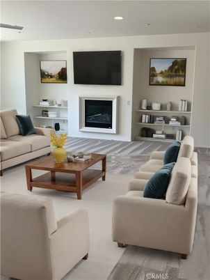 Fireplace, Interior, Living room, Recessed Lighting