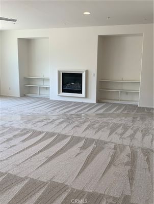 Empty room, Fireplace, Interior, Recessed Lighting